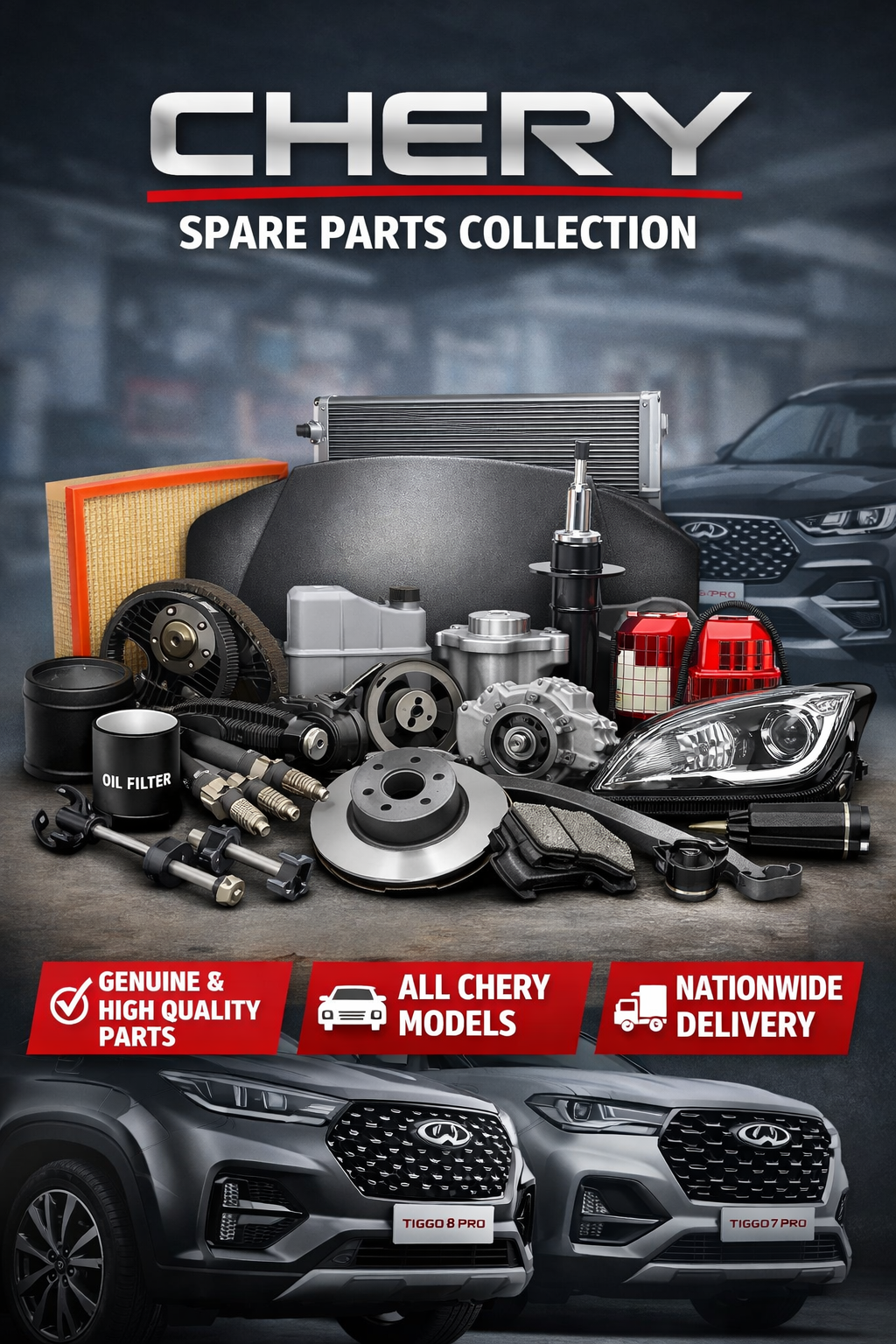Chery Spare Parts Collection