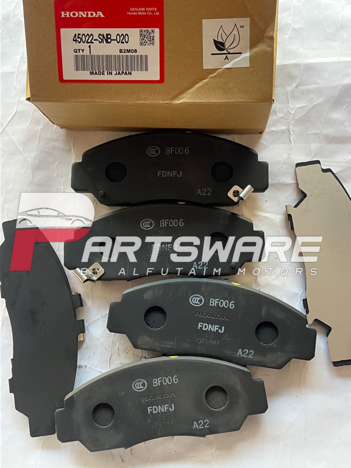Genuine Honda BR-V Front Disc Pads | Original Honda Parts Pakistan
