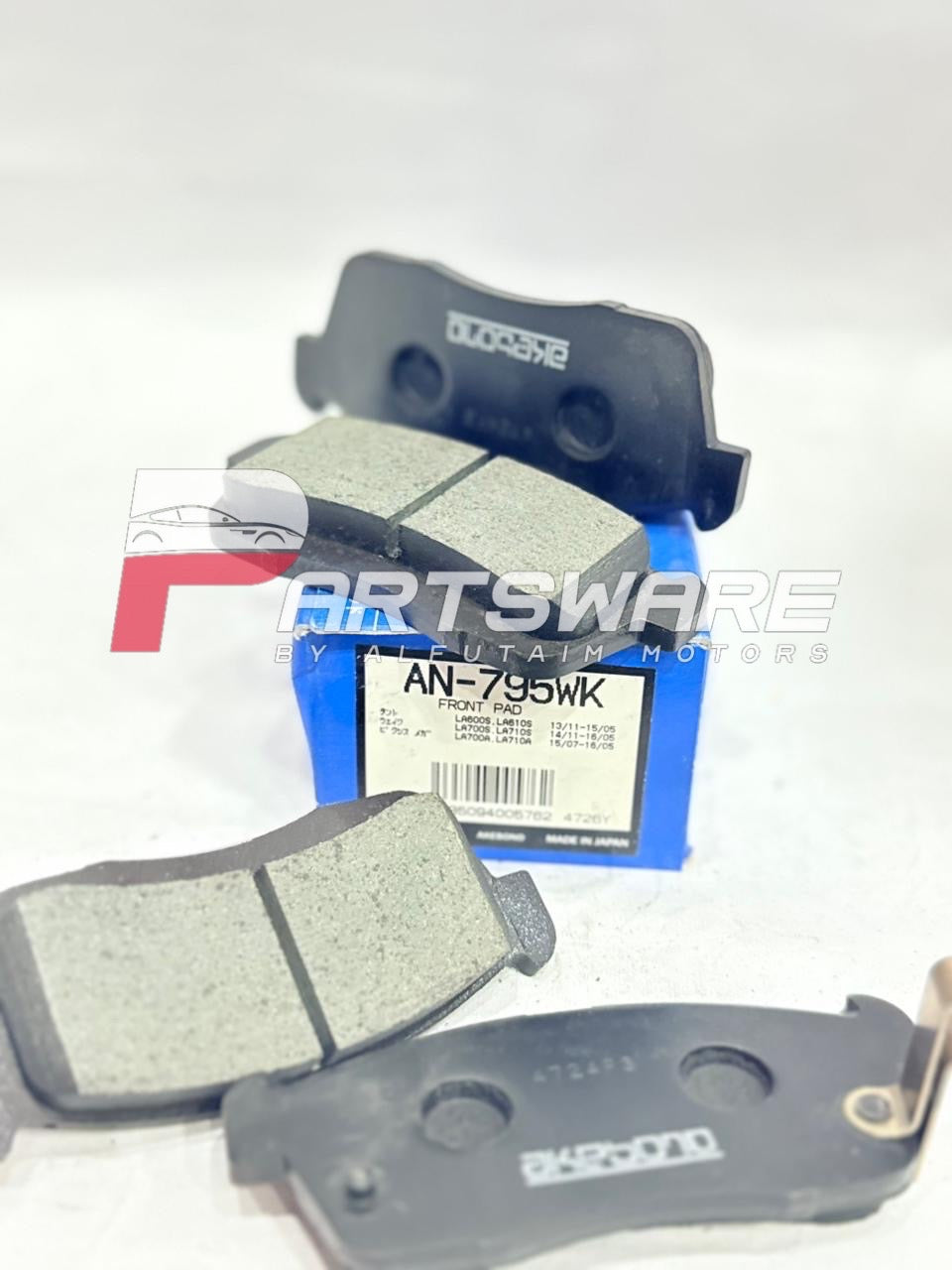 Genuine AKEBONO Japan Front Disc Pads – Toyota Passo (2009–2015)