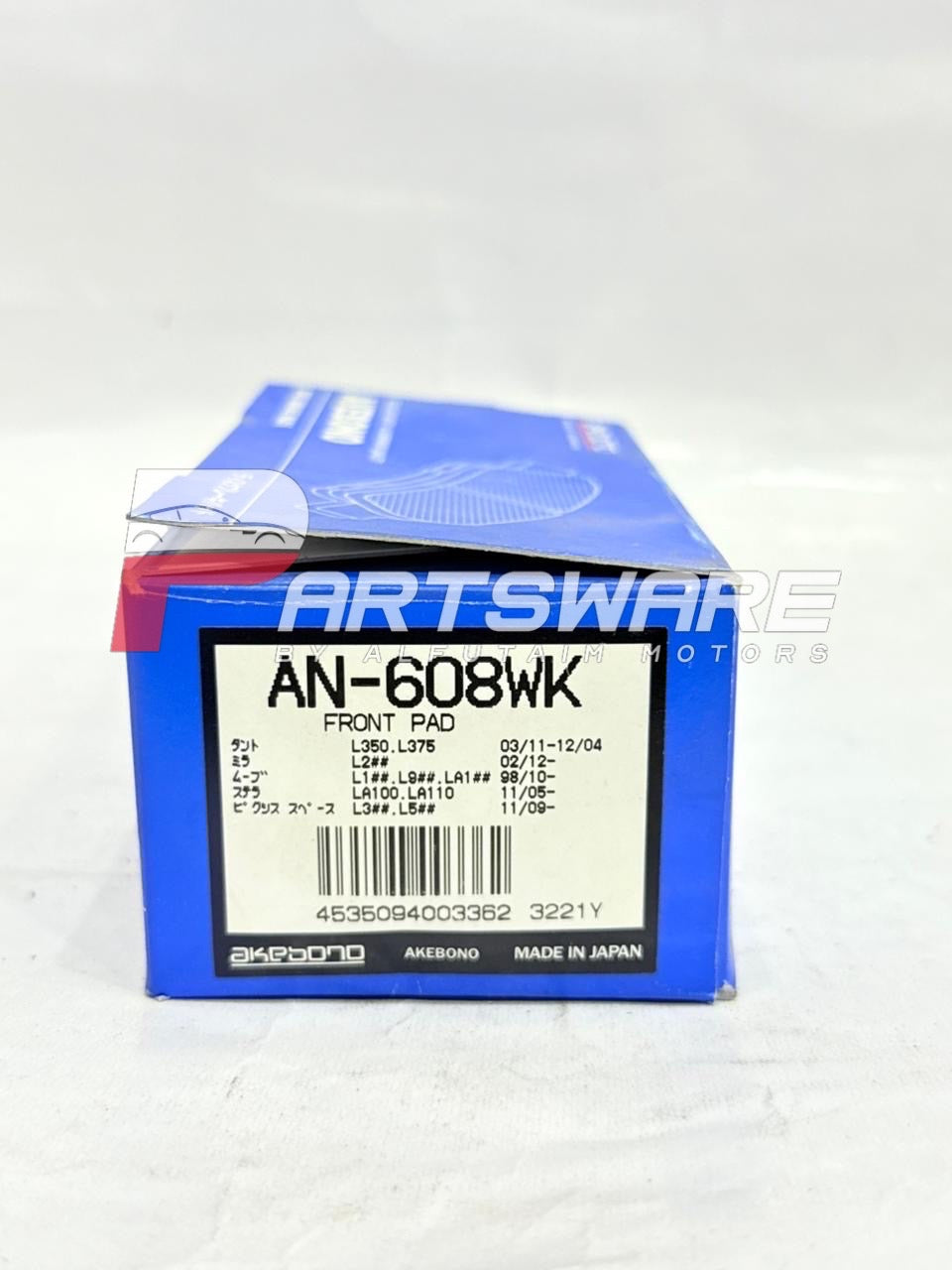 Genuine AKEBONO Japan AN-608 Front Disc Pads – Daihatsu Move & Mira
