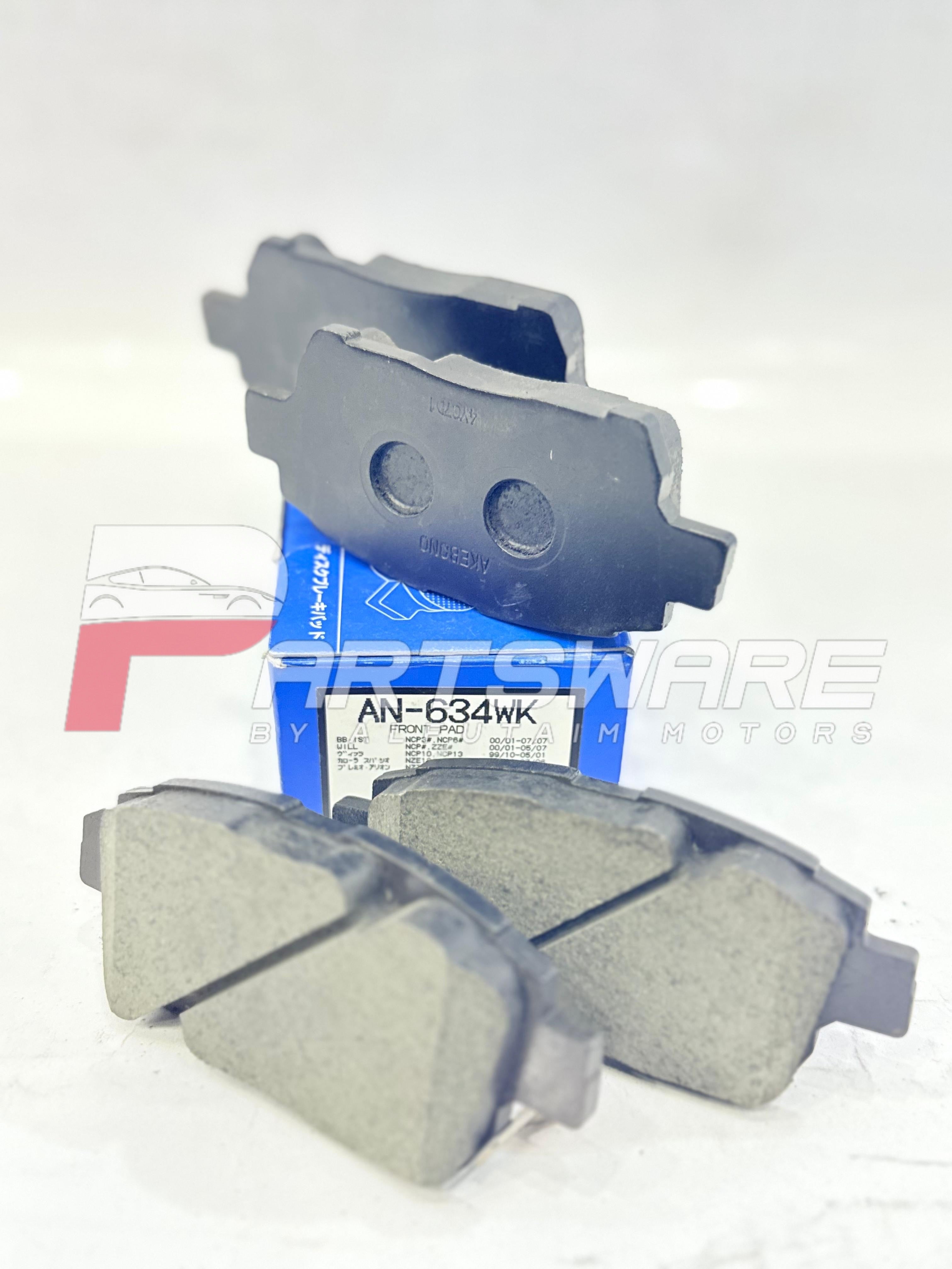 AKE BONO Japan Front Disc Pads for Toyota Corolla 2001-2008
