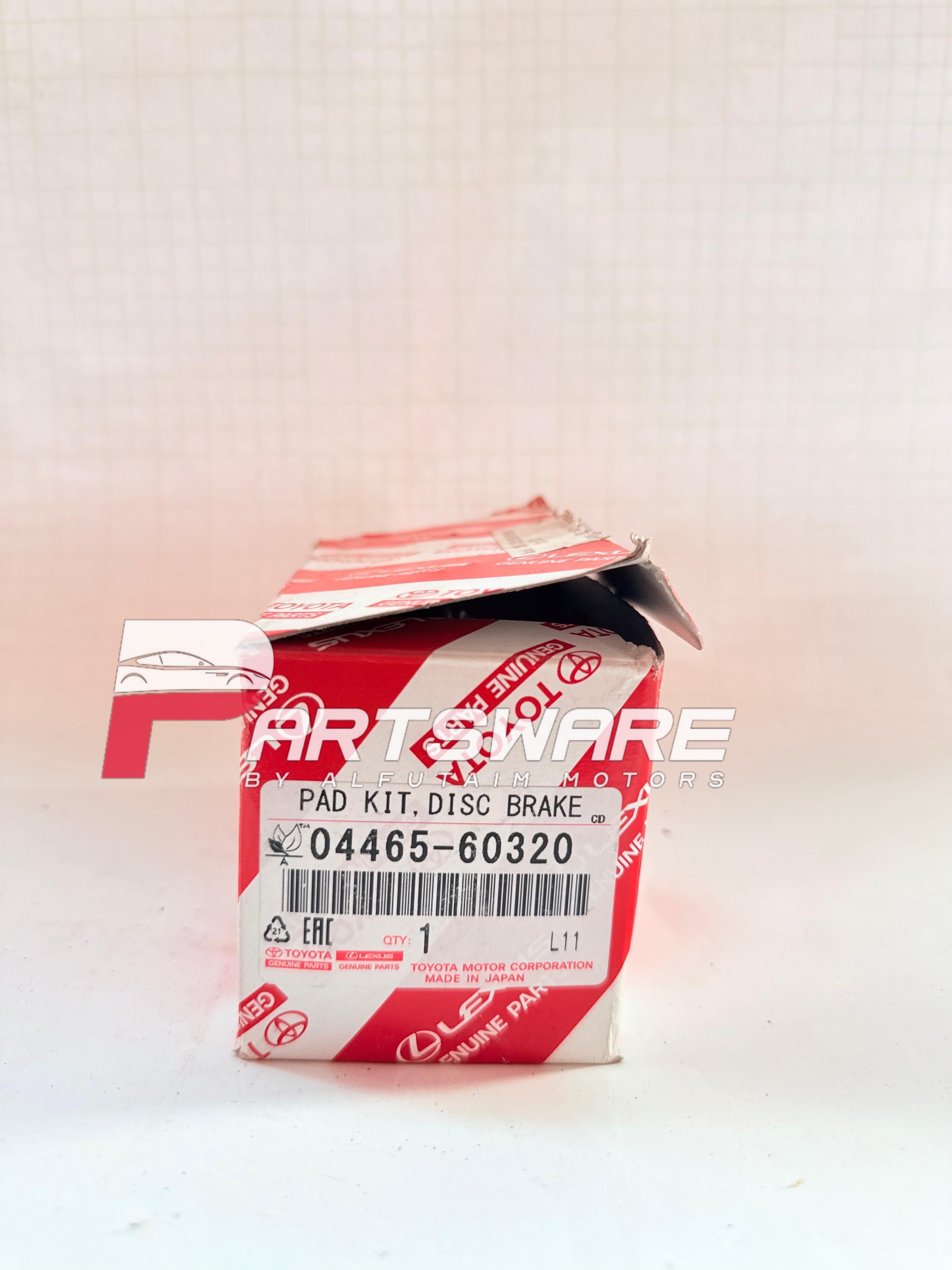 Genuine Front Disc Pads – Toyota Prado / Fortuner (Part No. 04465-60320)