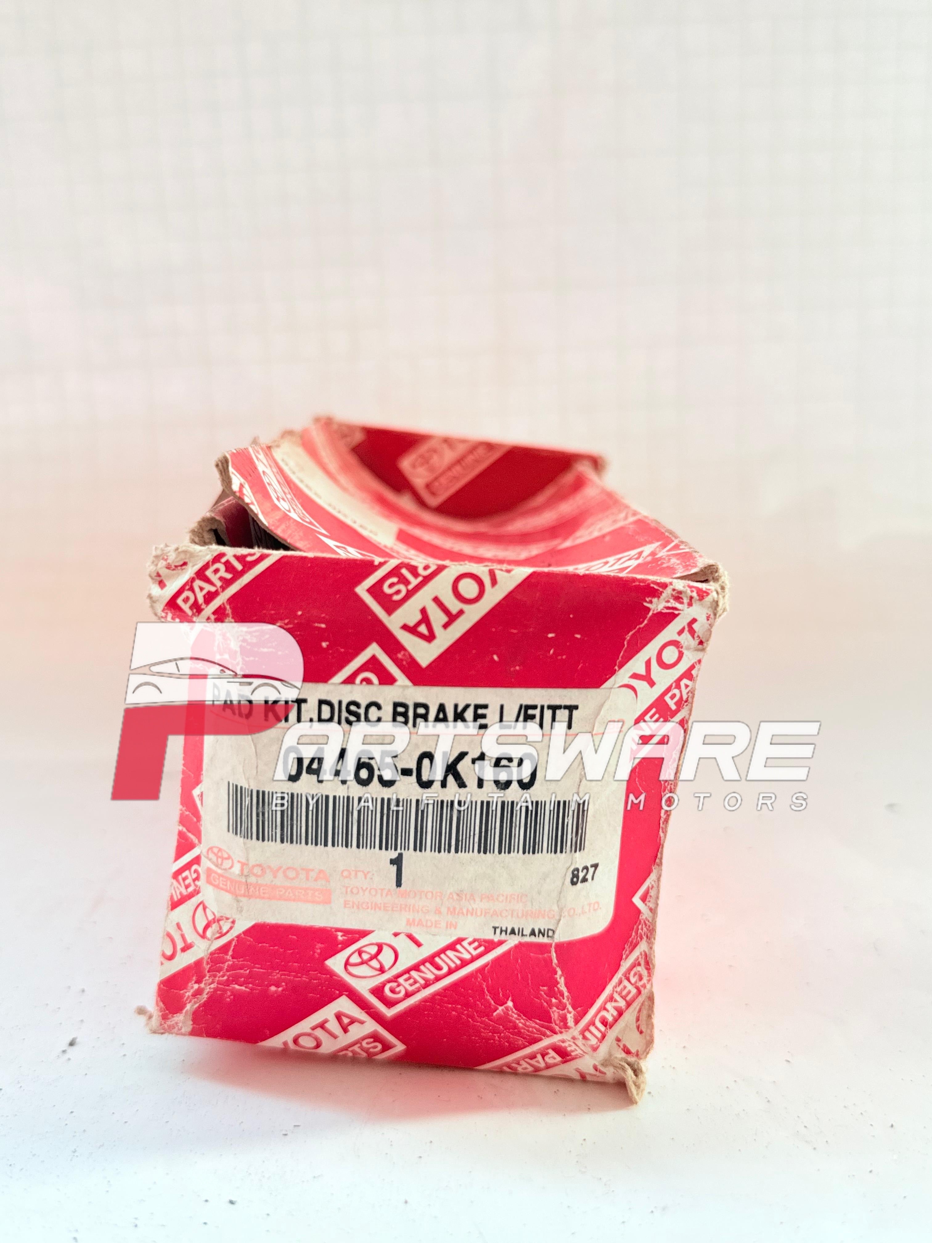 Genuine Front Disc Brake Pads 04465-0K160 for Toyota Vigo Champ 4×2 – OEM Quality & Reliable Braking Performance