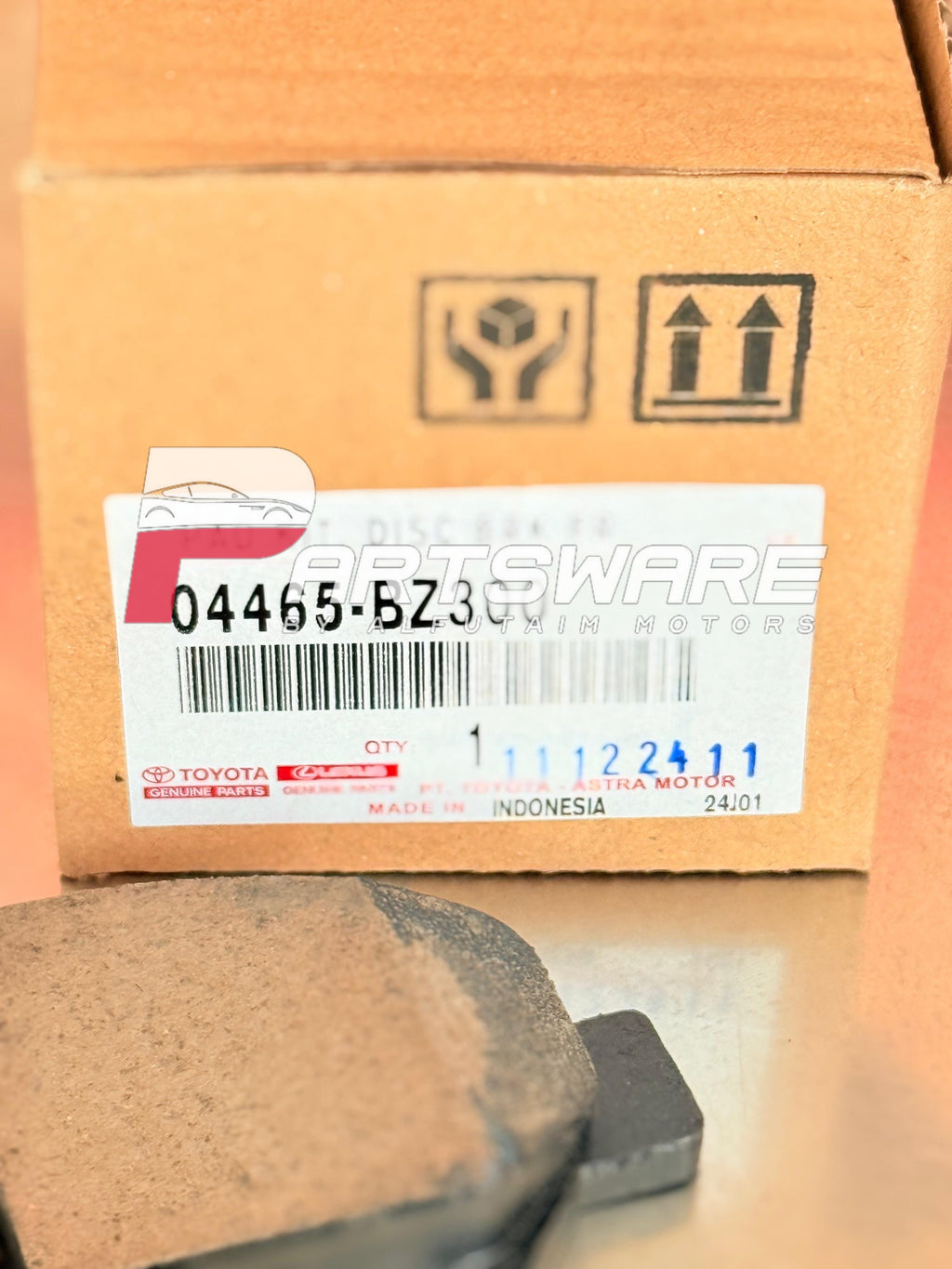 Genuine Front Disc Pads for Toyota Raize | Reliable Braking Performance