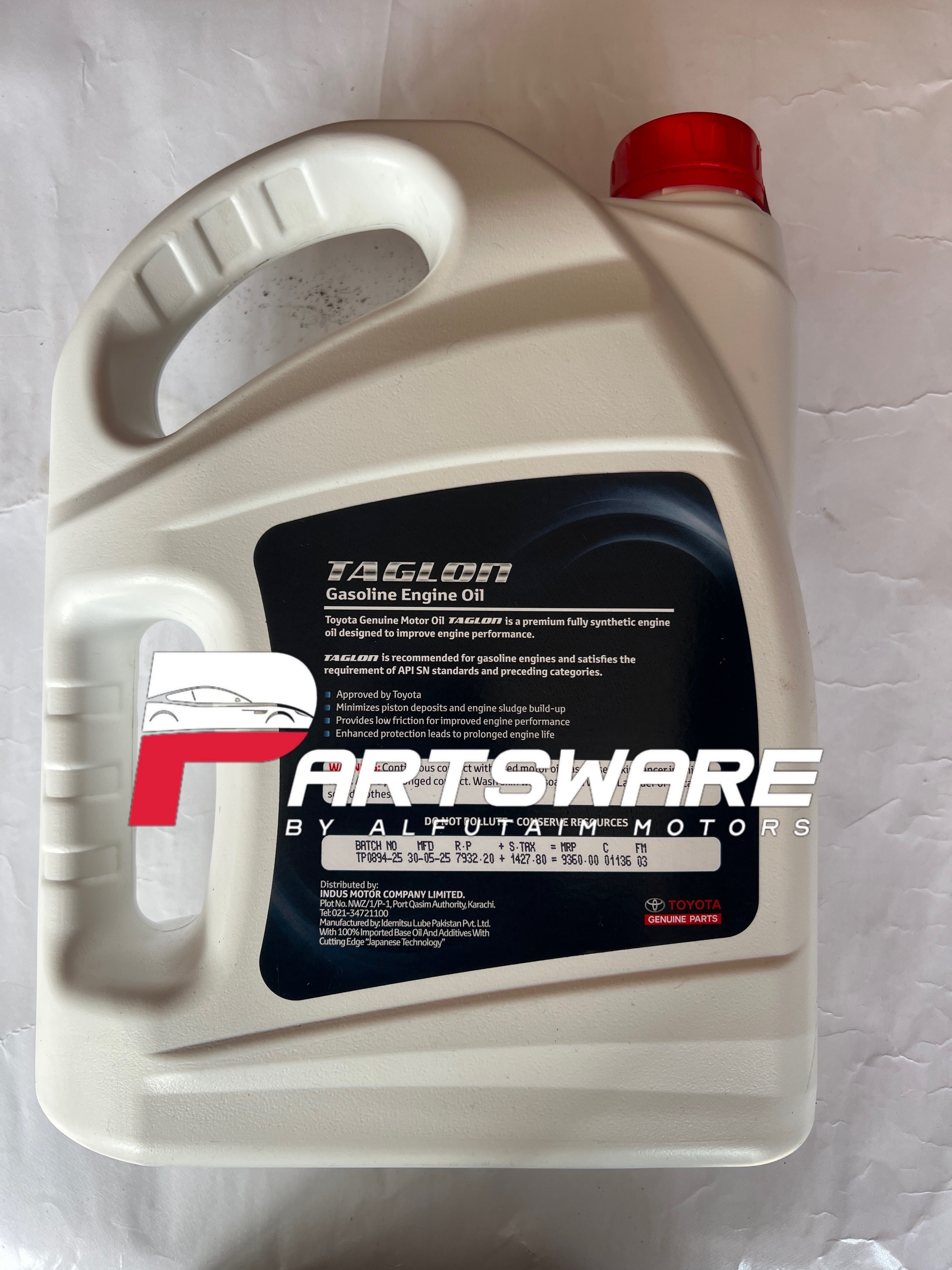 Genuine Toyota Indus Motors Engine Oil SAE 5W-50