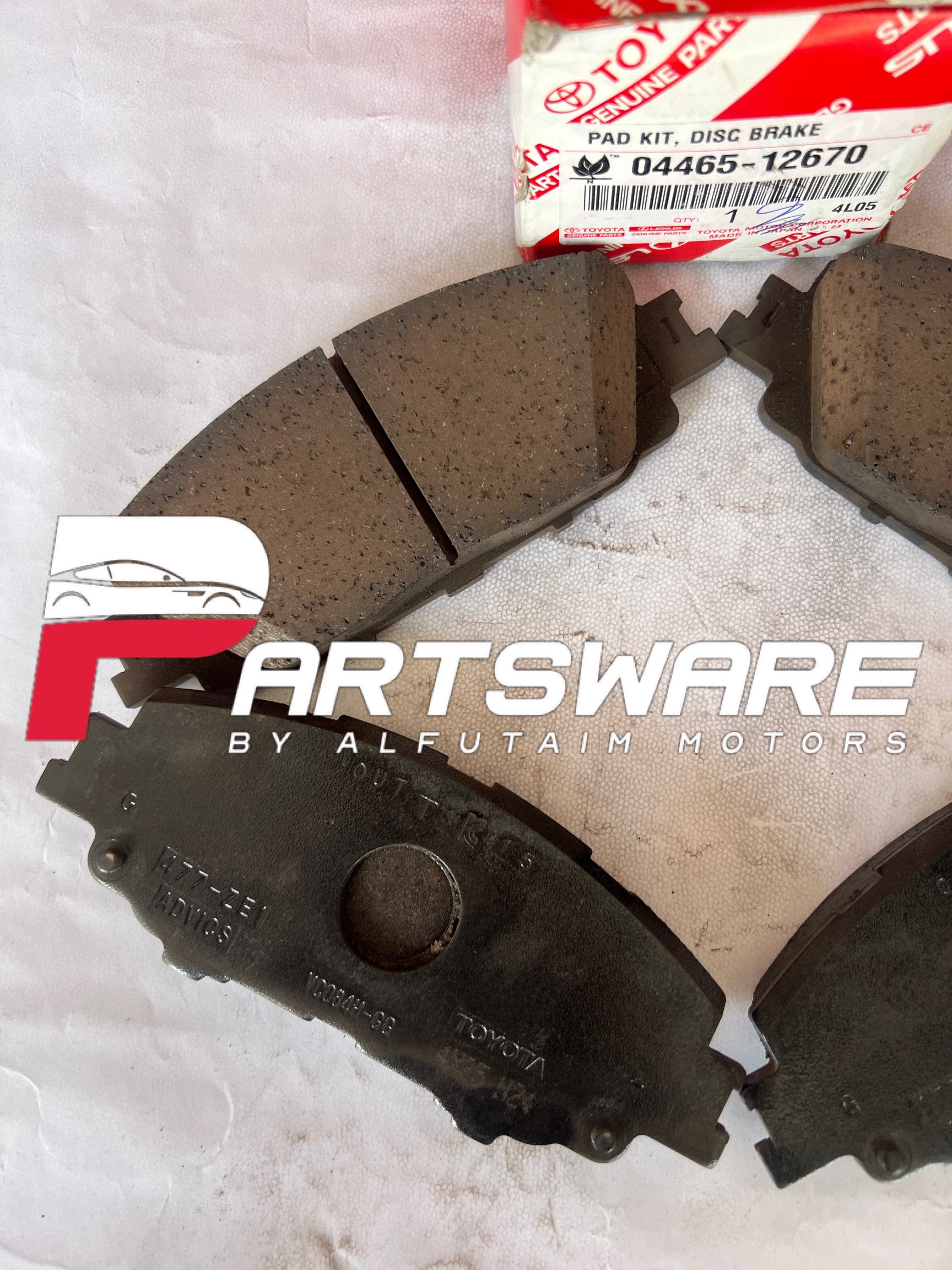 Genuine Front Disc Pads 04465-12670 for Toyota Prius (2020–2026)