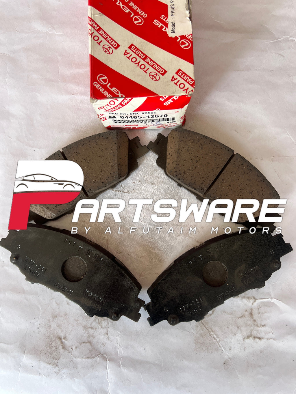 Genuine Front Disc Pads 04465-12670 for Toyota Prius (2020–2026)