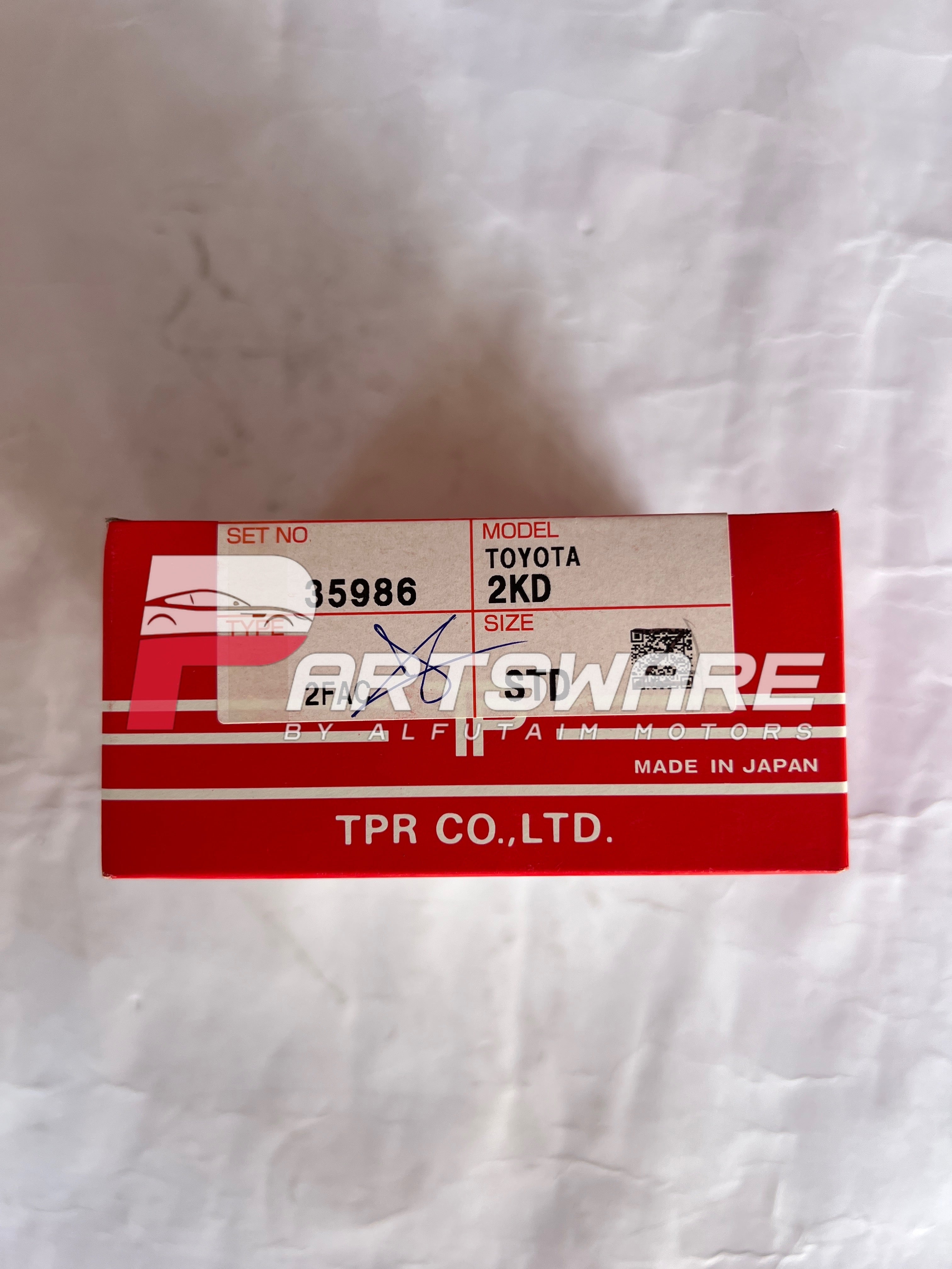 TP Japan STD Ring Set for Toyota 2KD Engine | Standard Piston Ring Set | 2KD Engine Parts Pakistan