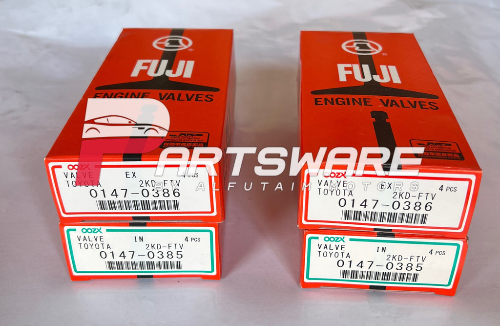 FUJI Japan Engine Valves for Toyota 2KD Engine | Premium Intake & Exhaust Valves | 2KD Engine Parts Pakistan