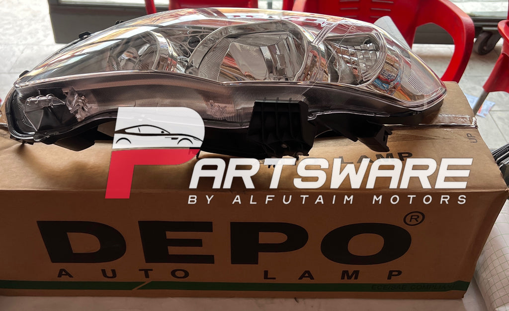 DEPO Taiwan Head Light for Toyota Corolla 2012 | Premium Front Headlamp | Corolla Headlight Pakistan