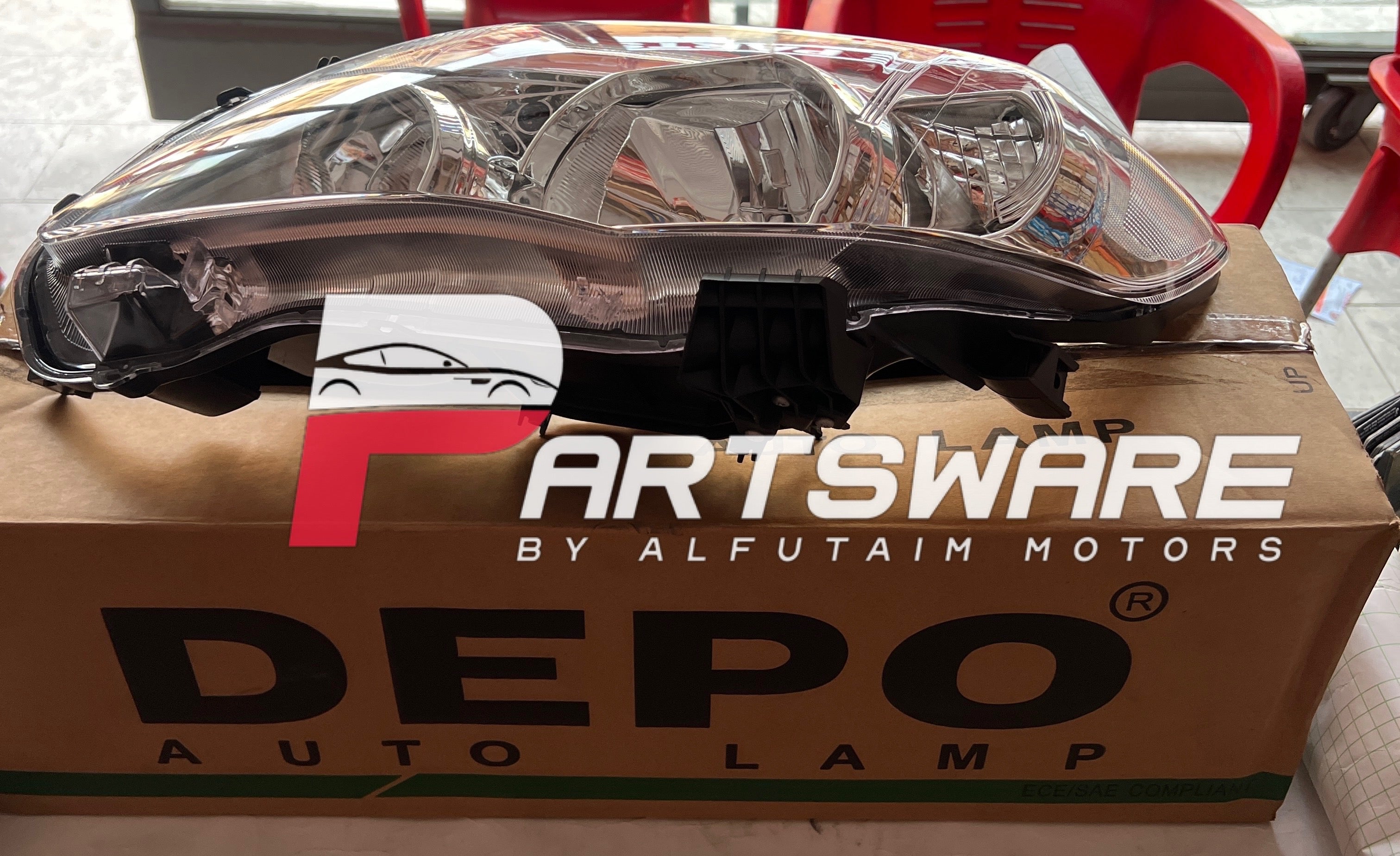 DEPO Taiwan Head Light for Toyota Corolla 2012 | Premium Front Headlamp | Corolla Headlight Pakistan