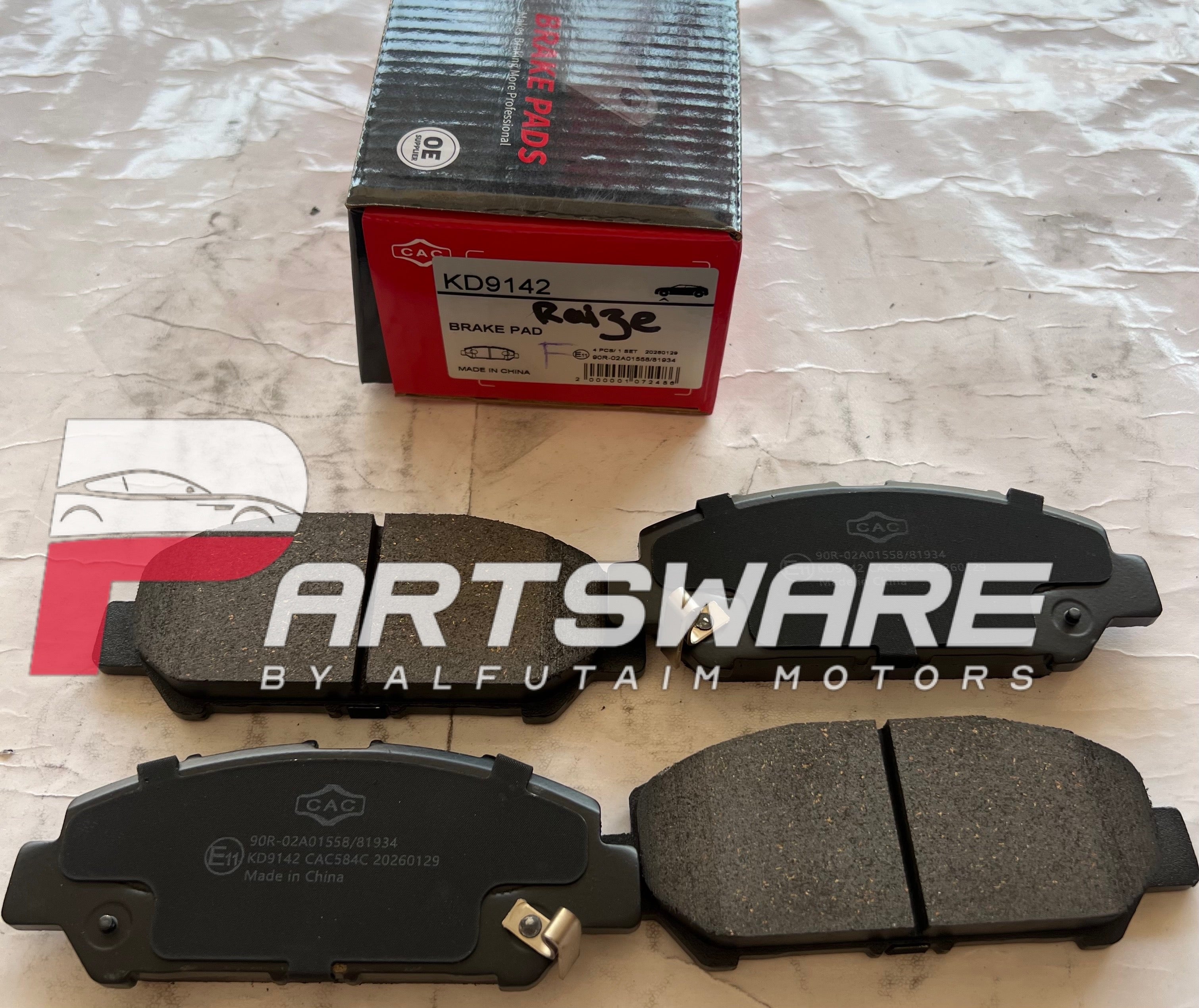 CAC Front Disc Brake Pads for Toyota Raize | Premium Brake Pads | Toyota Raize Front Brake Pads Pakistan