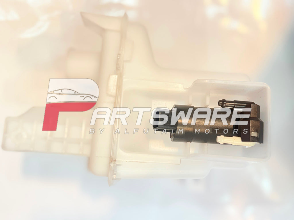 Genuine Windshield Washer Bottle Assembly | Complete Washer Tank with Filler Neck & Washer Motor | OEM Washer Reservoir Pakistan