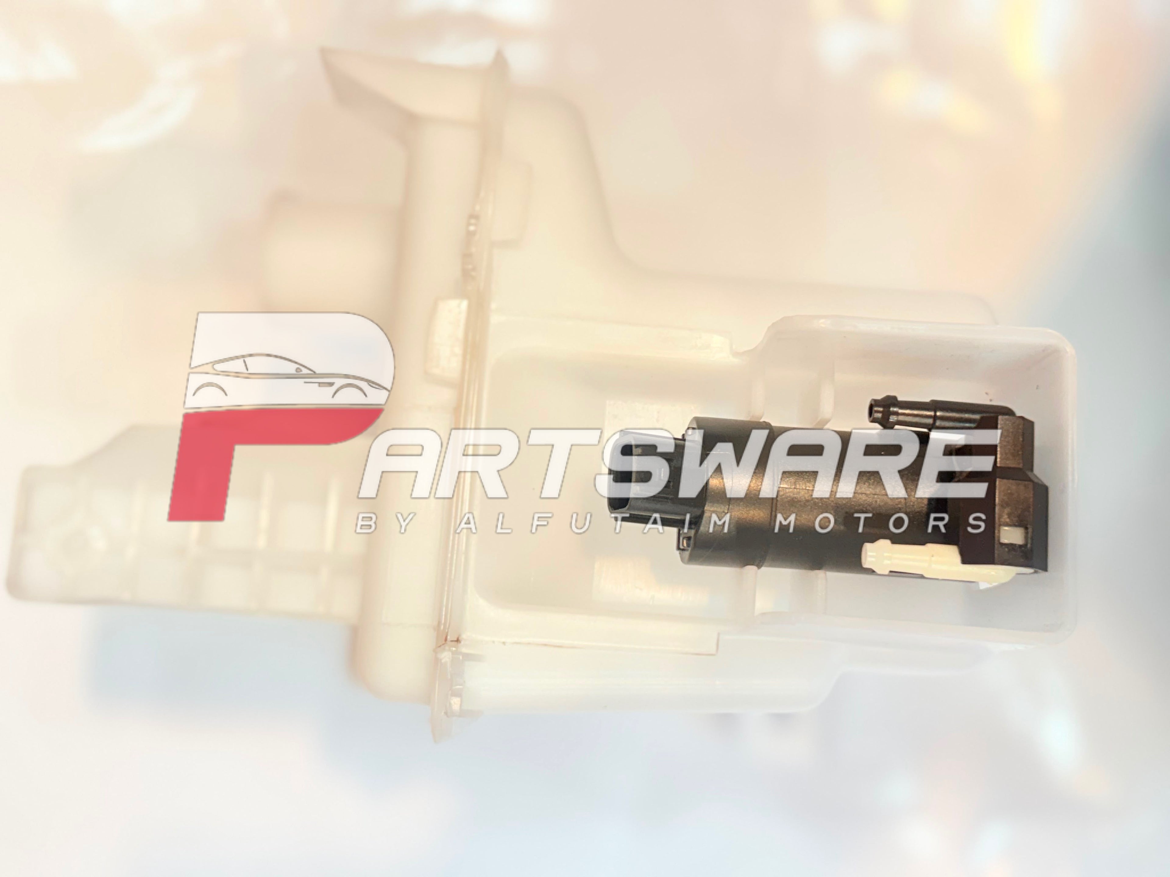 Genuine Windshield Washer Bottle Assembly | Complete Washer Tank with Filler Neck & Washer Motor | OEM Washer Reservoir Pakistan