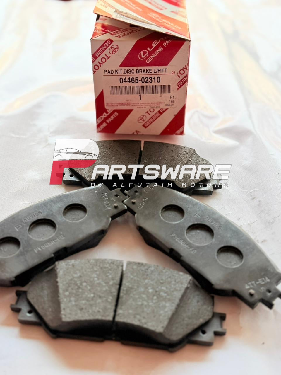 Genuine Toyota Front Disc Brake Pads 04465-02310 | Corolla 2009–2026 Automatic | OEM Brake Pads Pakistan