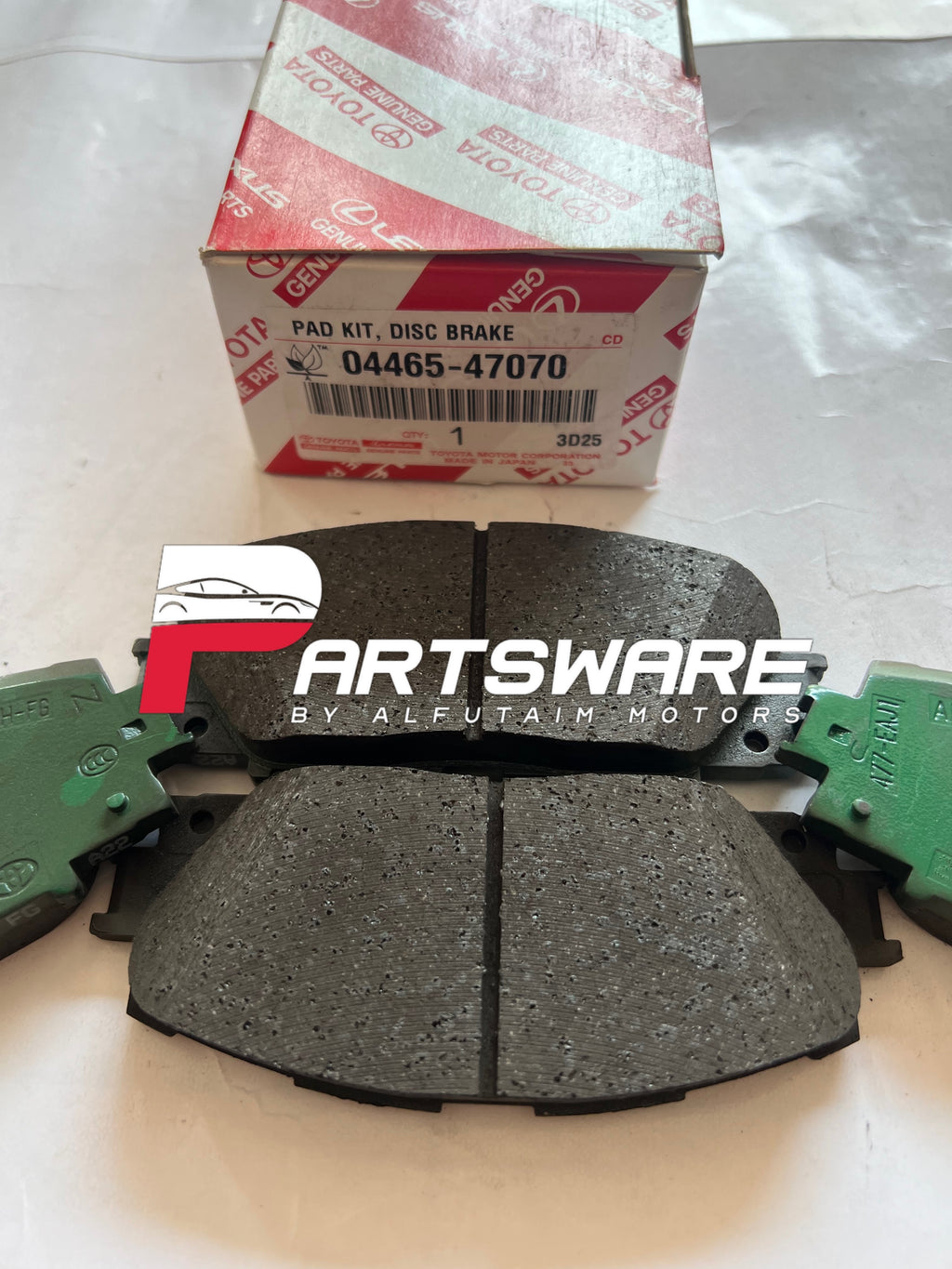 Genuine Toyota Front Disc Brake Pads 04465-47070 for Toyota Prius 1.8 | Original Front Brake Pads | Toyota Genuine Parts Pakistan