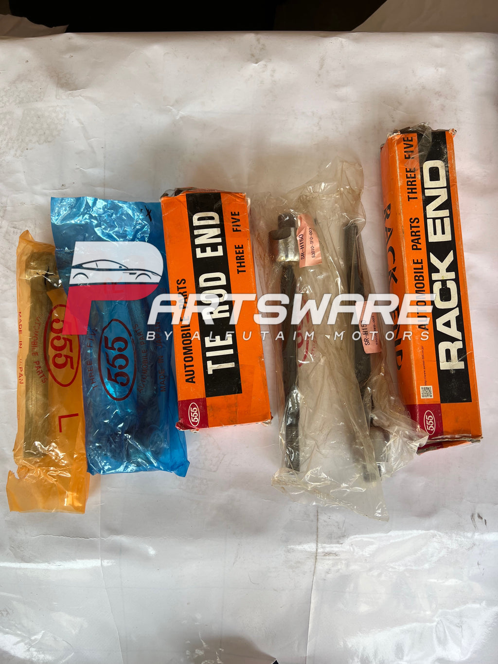 555 Japan Tie Rod & Rack End Complete Set for Honda City 2009–2019 | 4-Piece Steering Kit | Sankei 555 Japan