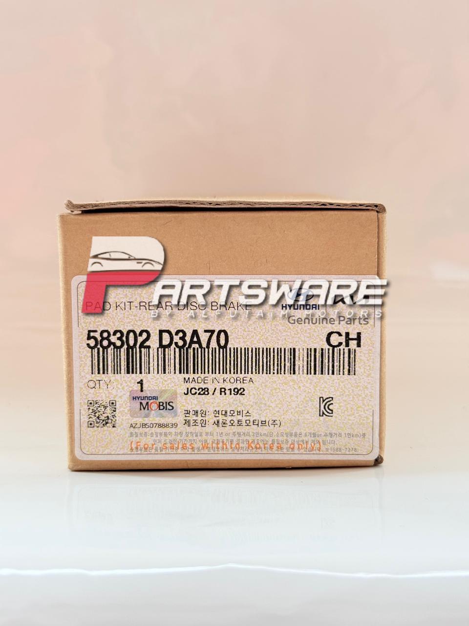 REAR DISC PADS KIA SPORTAGE GENUINE