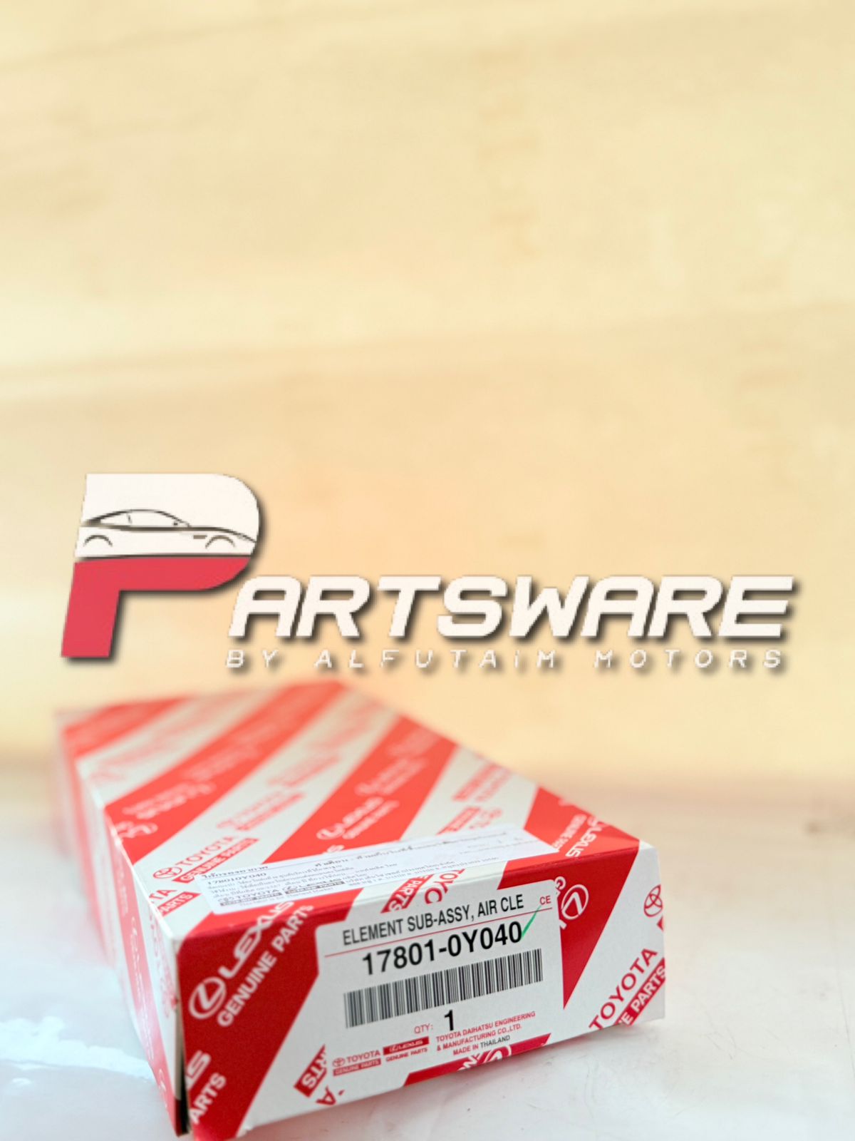 Genuine Toyota Air Filter 17801-0Y040 — For Toyota Yaris